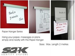 Paper Insert Signage For Easy Updates from S2K Identity Systems