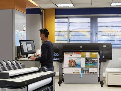 HP DesignJet large-format office printers 