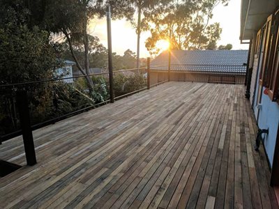 recycled decking by northern rivers recycled timber sunset