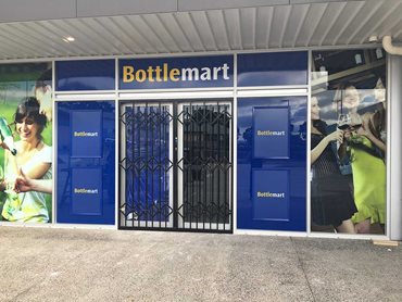 ATDC’s expandable security gates at Bottlemart
