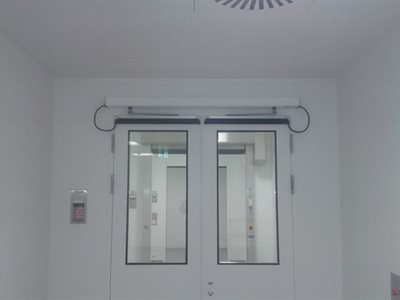 Assa Abloy SW300 Health Center Interior With Swing Door System 