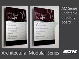 Wayfinding, Directory Boards, Door signs – Updateable modular sign system by S2K Identity Systems
