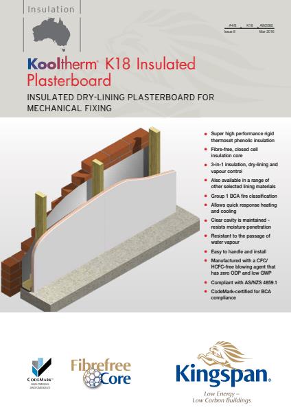 K18 Insulated Plasterboard Brochure