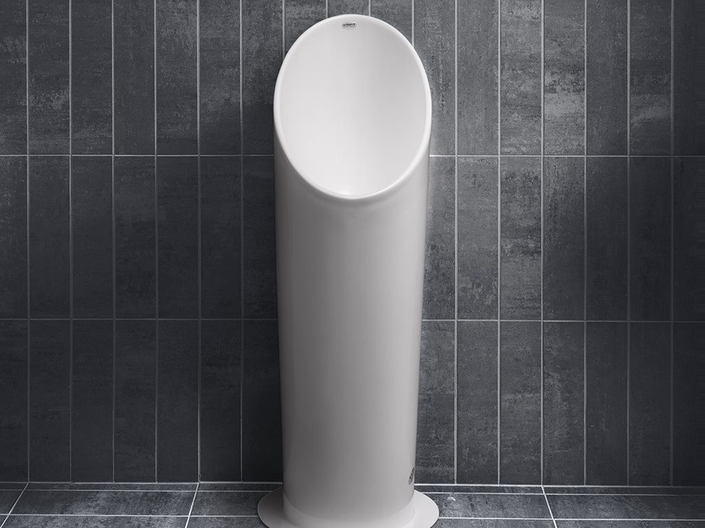 A designer waterless urinal, the Pylon from Uridan was specifically created for clubs, pubs, restaurants and hotels. it can be installed over pre-existing toilet wastes to reduce costs.&nbsp;
