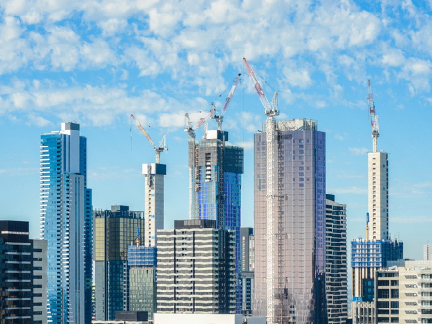 Melbourne, city of cranes. Image: Shutterstock
