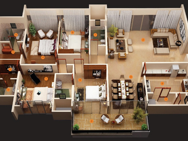 8 bedroom floor plan house