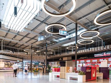 The underside of the roof panels features Kingspan's Bright White liner