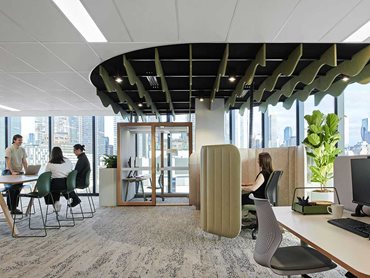 The new CBD HQ boasts ample natural light, collaboration spaces, and wellbeing areas for employees
