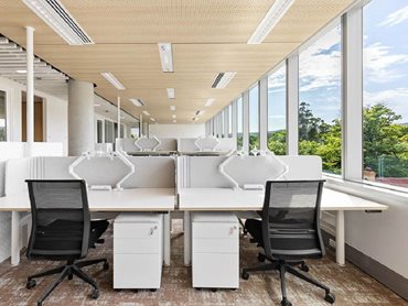 Burgtec was involved in the furnishing of the administration offices and break-out spaces 