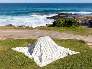 Lucy Barker, ‘Glittering Prize’, Sculpture by the Sea, Bondi 2024. Photo Gareth Carr