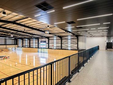 Moddex Conectabal system was installed to help mitigate and eliminate falls from elevated areas of the recreation centre