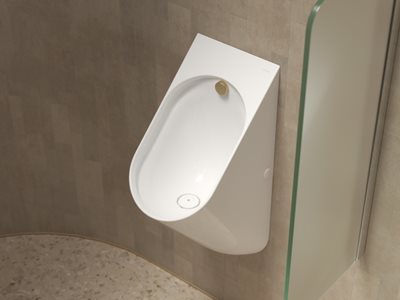 Caroma Cube CleanFlush® Urinal Side View