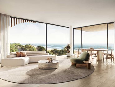 All seven premium residences feature generous internal living spaces and expansive ocean-side balconies 