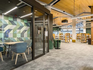 The procurement team made a deliberate choice to feature New Zealand wool as the primary flooring solution