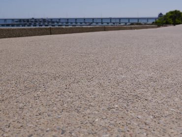 Geostone supplied concrete to all components of this breathtaking foreshore project