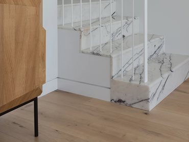 The light oak tones of the Ryde flooring perfectly complement the home’s coastal aesthetic