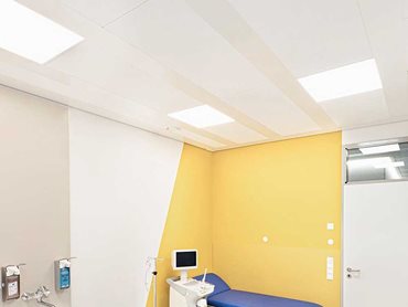 These acoustic ceilings are medical grade and engineered for hospitals