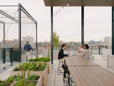 The rooftop is inspired by community-centric areas such as The Bronx in New York