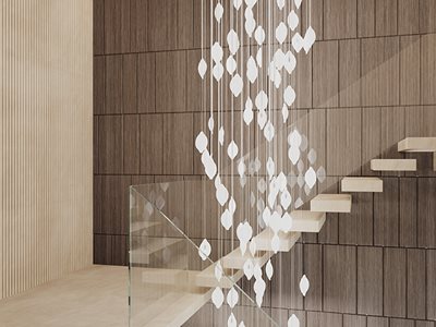 Cosentino Ukiyo Nacre Interior Staircase 04