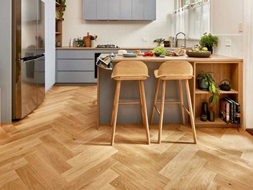 Corsica Herringbone parquetry-style timber floor