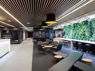 Using natural materials such as timber battens is one of the most popular ways to increase a project’s biophilic value