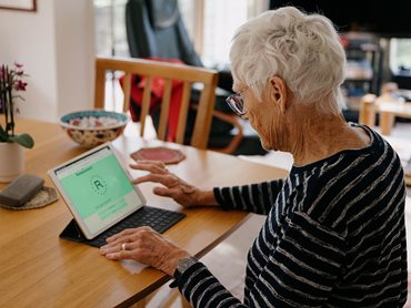 A Shoalhaven community member using the app 