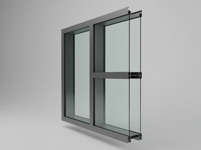 Darley Aluminium 150mm Acoustic Frame Section View