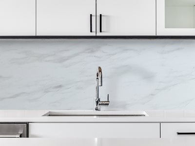 Nover DesignerSplash White Marble