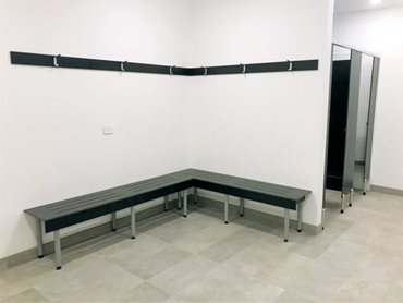 Bench Seating – Wall with Coat Rail 