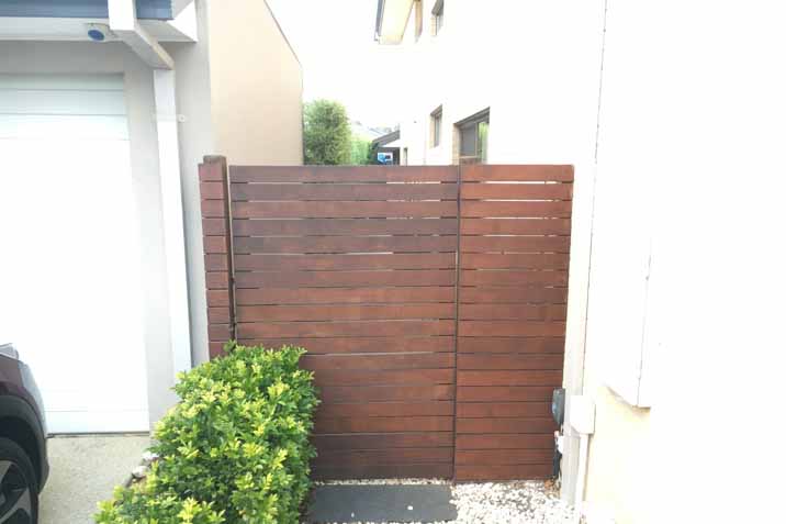 timber gate for side of house fence pets dogs kids safety protection
