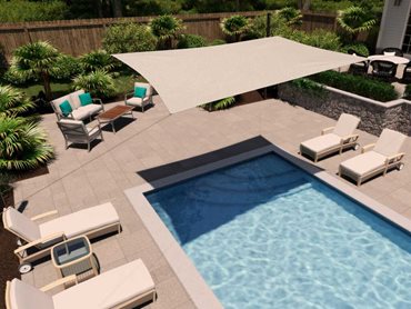 Shade sails are ideal for your home’s outdoor spaces such as balconies, patios and swimming pool areas