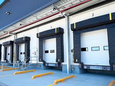 EBS ISOtherm-80 sectional panel doors were used for the recessed loading docks