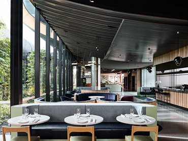 The new dining destinations draw inspiration from the aerofoil structure and Melbourne's rich tapestry of diverse cultures