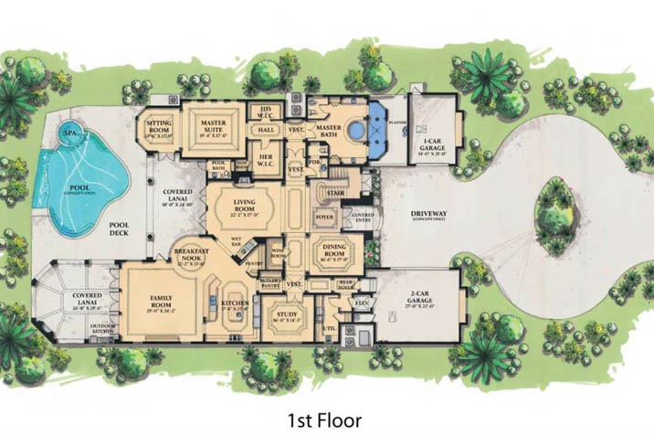 Ultra Modern Mansion Floor Plans