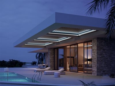 UMBRA Aerolux Cantilever Bays Night