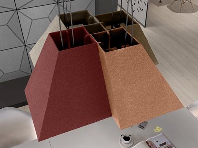 Acoustek Pyramid Enclave Red Brown