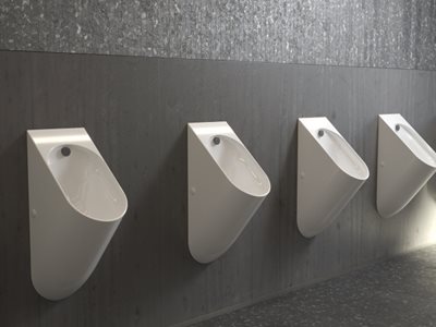 Caroma Cube CleanFlush® Urinal Full View