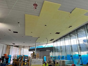 About  1500m² of acoustic ceilings were installed throughout the galleries and education spaces 