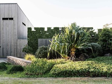 With the landscape given priority in the design, each internal space is connected to a garden either visually or physically