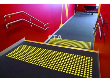 UV Stable Polymer and Stainless Steel Tactile Ground Surface Indicators from CTA Australia l jpg