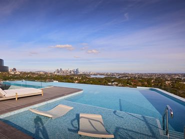 An infinity pool dubbed ‘the best in Australia’ offers unparalleled views over Sydney Harbour