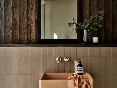 Robertson Brick Tile Ash Grey Bathroom