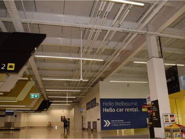 Megasorber P25 acoustic panels were specified and direct-fixed onto the concrete soffits 