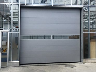 The EBS VERTIgo is a sectional door that offers exceptional insulation performance and security