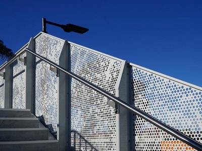 Arrow Metal Architectural  Perforated Metal Towradgi Station