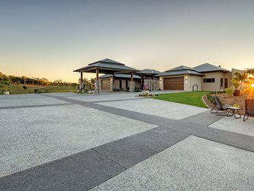 Two Geostone products helped turn the driveway into a statement feature