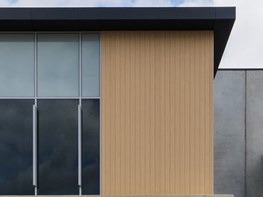 The cladding offers the aesthetic appeal of natural wood without the associated maintenance hassles