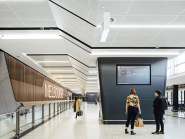 The ceiling systems were installed with an added gloss to provide a bright and modern environment for passengers 