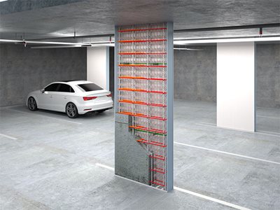 AFS Rediwall Blade Column CarPark