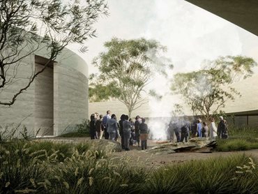Concept image of the National Resting Place, private area | Image by Edition Office